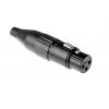 Amphenol Industrial Konektor XLR, barva Černá, počet kontaktů: 3, orientace těla: Rovný Vnitřní, pokovení: Cín, Průchozí Amphenol Industrial Konektor XLR, barva Černá, počet kontaktů: 3, orientace těla: Rovný Vnitřní, pokovení: Cín, Průchozí