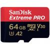 SanDisk SanDisk Extreme Pro - Flash-Speicherkarte (microSDXC-an-SD-Adapter inbegriffen) paměťová karta microSDXC 64 GB Class 10, UHS-I, v30 Video Speed Class