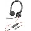 HP Poly Blackwire C3220 Headset uzavřená (Over Ear) kabelová stereo če...