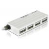 Delock 87445 USB Hub 4 porty USB-A USB 2.0 480 MBit/s bílá Delock HUB USB 2.0 - Hub - 4 x USB 2.0 - Desktop
