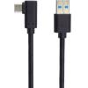 Kabel USB 3.0 USB-A / USB-C, 1 m, zahnutý konektor 90°, černý Kabel USB 3.0 USB-A / USB-C, 1 m, zahnutý konektor 90°, černý