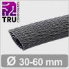 TRU COMPONENTS TC-13377576 T24CA110, ochranný oplet polyester, 30 do 60 mm, černá, metrové zboží