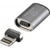 Renkforce USB-C®, Apple iPad/iPhone/iPod adaptér [1x USB-C® zásuvka - 1x dokovací zástrčka Apple Lightning] magnetická zástrčka