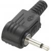 TRU COMPONENTS 718989 jack konektor 2.5 mm zástrčka, zahnutá Pólů: 2 mono černá 1 ks TRU COMPONENTS 718989 jack konektor 2.5 mm zástrčka, zahnutá Pólů: 2 mono černá 1 ks