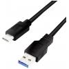 LogiLink USB kabel USB 3.2 Gen1 (USB 3.0 / USB 3.1 Gen1) USB-A zástrčka, USB-C ® zástrčka 1.50 m vícebarevná CU0169