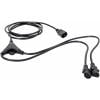 HAWA 1008272 IEC Y kabel černá 2.35 m
