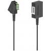 Hama telefonní kabel [1x telefonní zástrčka TAE-U - 1x telefonní zásuvka TAE-U] 6 m černá