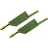 Hirschmann Test & Measurement MLN 200/2,5 GN měřicí kabel lamelová zástrčka 4 mm lamelová zástrčka 4 mm 2.00 m zelená 1 ks