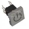 Tlačítko spínací PB61413L-3-101, 12 V DC / 50 mA, zelená LED