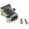 HARTING Plášť D-Sub, orientace těla: Rovný, barva: Přírodní HARTING Plášť D-Sub, orientace těla: Rovný, barva: Přírodní