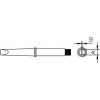 JBC Tools C245407 pájecí hrot dlátový, rovný Velikost hrotů 1.0 mm Dél...