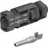 Staubli Solární konektor, řada: Cable Coupler MC4 Vnější Montáž do panelu Přípojka 39A Krimpovací kabel CSA 4mm², 1500V Staubli Solární konektor, řada: Cable Coupler MC4 Vnější Montáž do panelu Přípojka 39A Krimpovací kabel CSA 4mm², 1500V