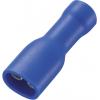 TRU COMPONENTS 737792 faston zásuvka Šířka zástrčky: 4.8 mm Tloušťka konektoru: 0.5 mm 180 ° plná izolace modrá 50 ks