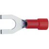 Klauke 620C3 vidlicové kabelové oko 0.50 mm² 1 mm² Ø otvoru=3.2 mm částečná izolace červená 1 ks