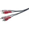 SpeaKa Professional SP-1300368 cinch audio kabel [2x cinch zástrčka - 2x cinch zástrčka] 2.50 m černá - Kliknutím na obrázek zavřete