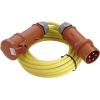 AS Schwabe 60714 napájecí prodlužovací kabel 16 A žlutá 10.00 m s fázovým měničem