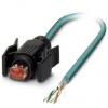 Phoenix Contact Cat5e Ethernetové kabely, řada: VS, Modrá, Polyuretan, 100V 5 m 2, typ pláště: Stíněné Stíněný