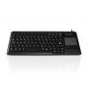 Klávesnice s touchpadem, model: KYB500-K82F-UB, Kabelový, Černá, USB Kompaktní QWERTY (Velká Británie) x 20 mm x 370mm Klávesnice s touchpadem, model: KYB500-K82F-UB, Kabelový, Černá, USB Kompaktní QWERTY (Velká Británie) x 20 mm x 370mm
