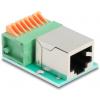 Delock RJ45 síťový adaptér Kabel [1x RJ45 zásuvka - 1x zásuvka] zelená, stříbrná