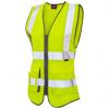 Leo Workwear Žlutá Recyklovaný polyester Reflexní vesta 4XL Leo Workwear Žlutá Recyklovaný polyester Reflexní vesta 4XL