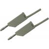 Hirschmann Test & Measurement MLN 50/2,5 GR měřicí kabel lamelová zástrčka 4 mm lamelová zástrčka 4 mm 0.50 m šedá 1 ks