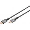 Digitus DisplayPort kabel Konektor DisplayPort, Konektor DisplayPort 1 m černá DB-340111-010-S 8K UHD, hliníková zástrčka, dvoužilový stíněný, kulatý,