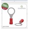 Quadrios 22C445 kulaté kabelové oko Průřez (max.)=1.5 mm² Ø otvoru=10.5 mm částečná izolace červená 1 sada Quadrios 22C445 kulaté kabelové oko Průřez (max.)=1.5 mm² Ø otvoru=10.5 mm částečná izolace červená 1 sada