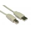 RS PRO Kabel USB Vnější, A: USB typu A, 5 m Vnější, Béžová, B: USB B RS PRO Kabel USB Vnější, A: USB typu A, 5 m Vnější, Béžová, B: USB B