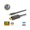Kabel DELIGHT 20335B DisplayPort USB-C 1,8m 4K