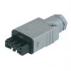 Hirschmann Průmyslový napájecí konektor, řada: ST, IP54, Kabel barva Šedá, 10A 4P+PE, 400V Hirschmann Průmyslový napájecí konektor, řada: ST, IP54, Kabel barva Šedá, 10A 4P+PE, 400V