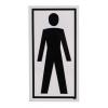 Orientační značka, Polybutylentereftalát, Černá, Žlutá Brady Male Pictogram Only Orientační značka, Polybutylentereftalát, Černá, Žlutá Brady Male Pictogram Only