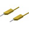 Hirschmann Test & Measurement MLN 200/2,5 GE měřicí kabel lamelová zástrčka 4 mm lamelová zástrčka 4 mm 2.00 m žlutá 1 ks