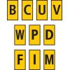 Označovač kabelu, řada: WIC0 barva Černá 3 mm x 5mm Tisknutelný HellermannTyton Žlutá C, W, V, U, P, M, I, F, D, B 2.8 Označovač kabelu, řada: WIC0 barva Černá 3 mm x 5mm Tisknutelný HellermannTyton Žlutá C, W, V, U, P, M, I, F, D, B 2.8