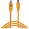 Tether Tools USB kabel USB 2.0 USB-C ® zástrčka, USB Micro-B zástrčka 4.60 m oranžová CUC2515-ORG