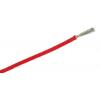 Zapojovací vodič plocha průřezu 1.5 mm², prameny vodičů: 1 x 1 mm, Červená, 500V 25 m Silikonová pryž RS PRO