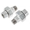 Georg Fischer Armatura z kujné oceli Adaptér ventilu Galvanizovaný Vnější BSPT 1/2 in Vnitřní BSPP 1/2 in