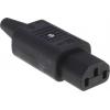 Schurter Konektor IEC C13, orientace těla: Rovný, Kabel Vnější, 250V 10A Schurter Konektor IEC C13, orientace těla: Rovný, Kabel Vnější, 250V 10A