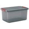 KIS 237047 Úložný box, K Latch, stohovatelné, (š x v x h) 590 x 280 x 390 mm, kouřová šedá, průsvitná, 1 ks