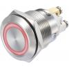 TRU COMPONENTS GQ19F-10E/R/12V/S, 1273002 tlačítkový spínač, 19 mm, 48 V/DC, 3 A, 1 ks TRU COMPONENTS GQ19F-10E/R/12V/S, 1273002 tlačítkový spínač, 19 mm, 48 V/DC, 3 A, 1 ks