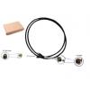 Koaxiální kabel, Černá Vnější Polyvinylchlorid, A: Typ N, B: RP SMA 1 m Okdo
