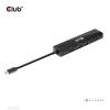 club3D Club3D USB-6-in1-HUB USB-C - HDMI/2xUSB/ USB-C® (USB 3.1) Multiport hub černá