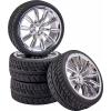 Carson Modellsport 1:10 silniční model kompletní kola Straßenprofil M design chrom 4 ks