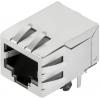 Weidmüller 2562910000, RJ45 konektor, zásuvka, vestavná horizontální, stříbrná, černá, 200 ks