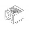 Molex 855035001, zásuvkový modul RJ45, zásuvka, černá, 1 ks Molex 855035001, zásuvkový modul RJ45, zásuvka, černá, 1 ks