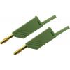 Hirschmann Test & Measurement MLN 25/2,5 GN měřicí kabel lamelová zástrčka 4 mm lamelová zástrčka 4 mm 25.00 cm zelená 1 ks