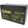 Long WP7.2-12A/F1 WP7.2-12A/F1 olověný akumulátor 12 V 7.2 Ah olověný se skelným rounem (š x v x h) 151 x 102 x 65 mm plochý konektor 4,8 mm VDS certifikace ,