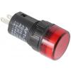 Kontrolka 12V LED 19mm AD16-16E, červená