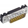 HARTING 09651616712 D-SUB kolíková lišta 180 ° Pólů: 9 pájené 1 ks