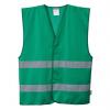 Portwest Zelená Vroubkovaný pletený, 100% polyester Reflexní vesta S/M
