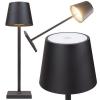 Stolní lampa dotykový ovladač, 3 barevné režimy, USB nabíjení, černá